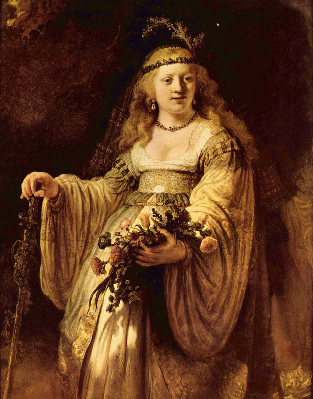Portrait of Saskia as Flora