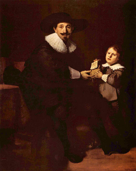 Portrait of Jan Pellicorne and his son Gaspar 