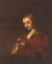Portrait of a Woman with a Red Carnation