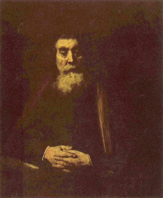 Retrato de un viejo en el sillón