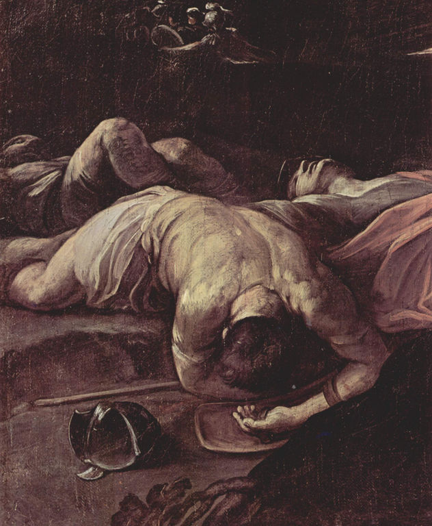 El victorioso Sansón, detalle