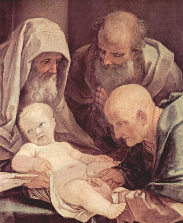 La circuncisión del niño Jesús, detalle