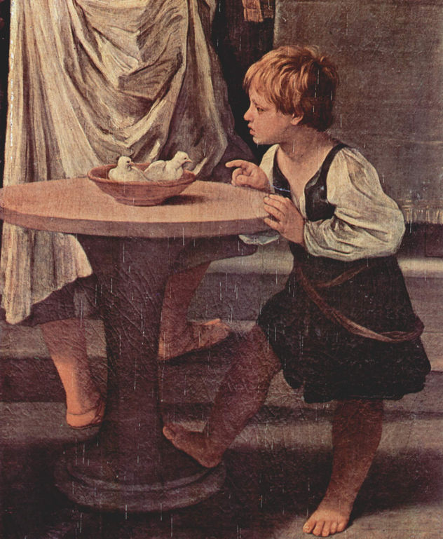 La purificación de la Virgen, detalle