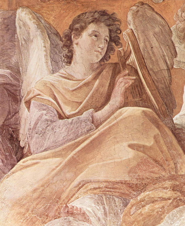 Frescos en el Palacio Quirinal, Capilla de la Anunciación, fresco de la bóveda, escena