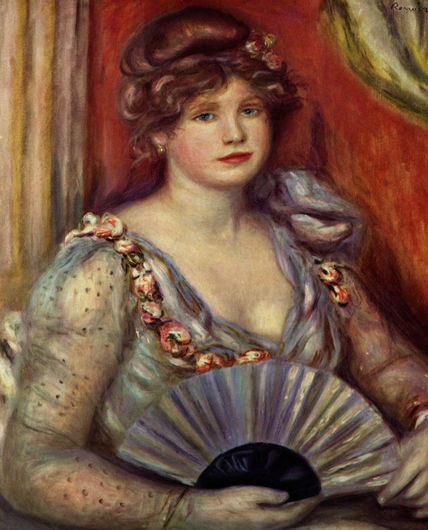 Dame mit Fächer