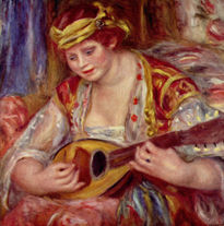 Mujer con mandolina