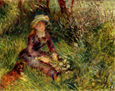 Frau Renoir con perro