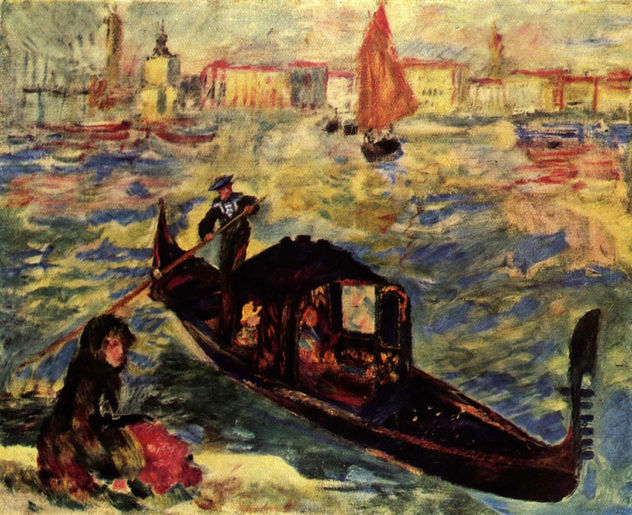Gondola in the Grand Canal, Venice