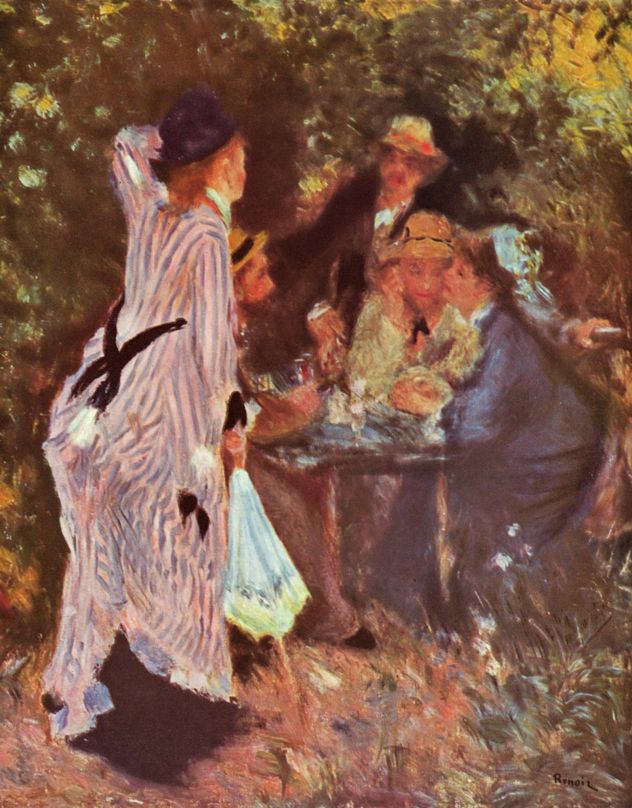 En el jardín (En la casita del jardín del "Moulin de la Galette")