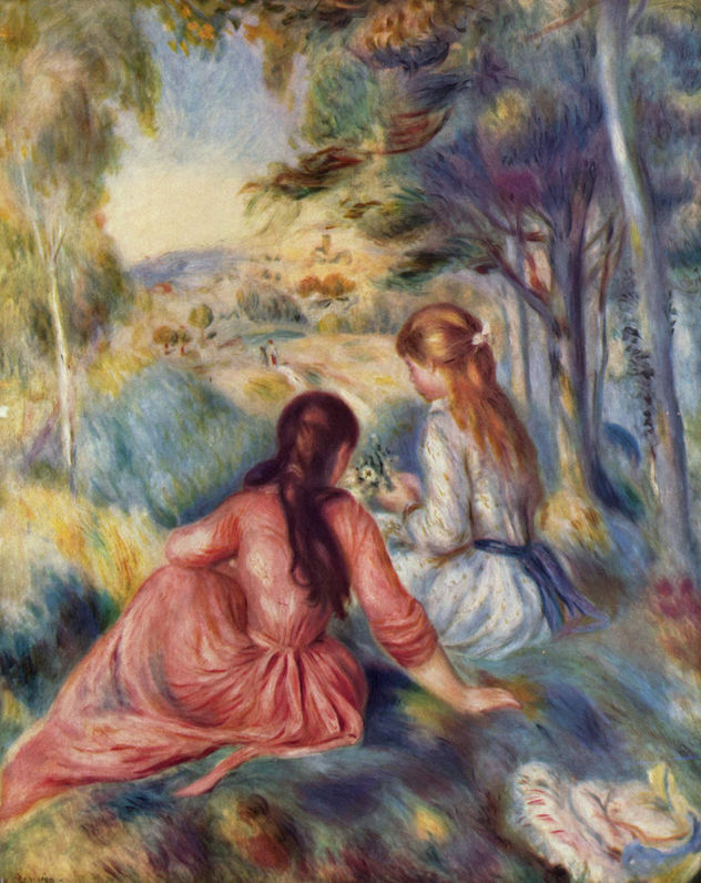 Young Girls in the Meadow