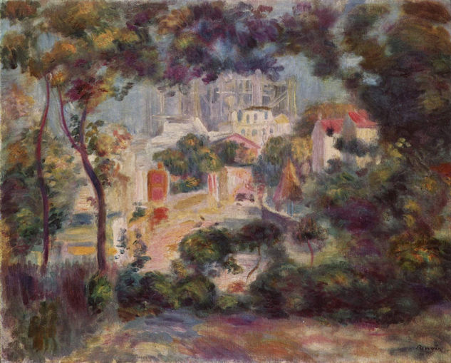 Paisaje con vista del Sacré-Coeur 