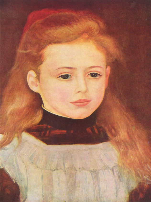 Retrato de Lucie Bérard (Niña pequeña con delantal blanco)