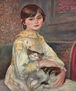 Retrato de la señorita Julie Manet con gato