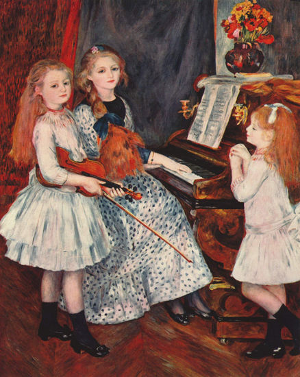 Portrait of the Daughters of Catulle-Mendès at the Piano 