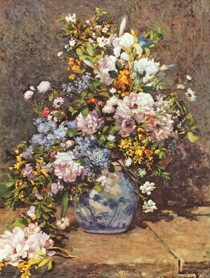 Still Life with Large Vase of Flowers 