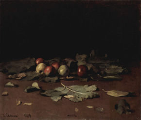 Apple and Leaves