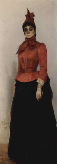 Portrait of Baroness Warwara Iwanowa Ixkul von Hildenbrandt 