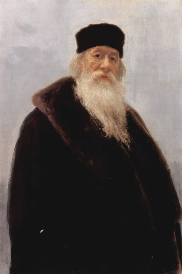 Portrait of Wladimir Vasilievich Stassov, Russian art historian and music critic.