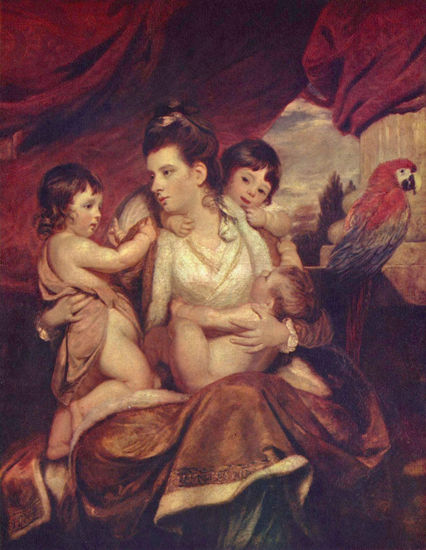 Retrato de Lady Cockburn y sus tres hijos mayores 