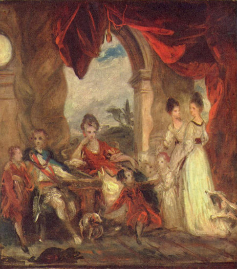 Portrait of the Fourth Duke of Marlborough and His Family 