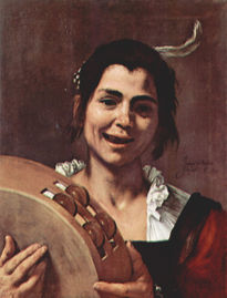 Girl with Tambourine