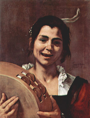 Girl with Tambourine