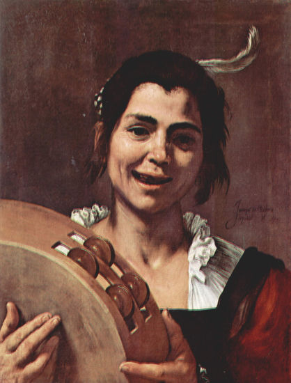 Girl with Tambourine 