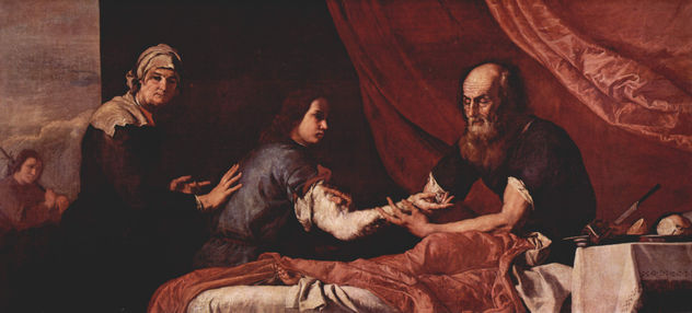 The Blind Isaac Blesses Jacob