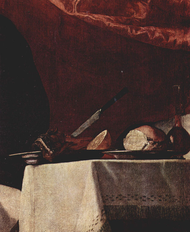 The Blind Isaac Blesses Jacob, Detail