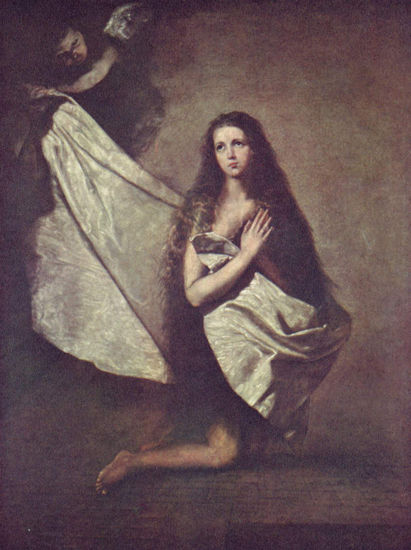 St. Agnes in Prison, When the Angel Covers Her with the Cloth. 