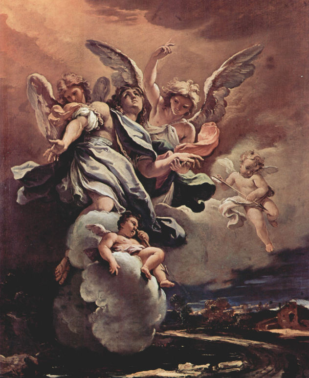 Boceto para el ciclo de frescos en San Bernardino alle Ossa en Milán, escena