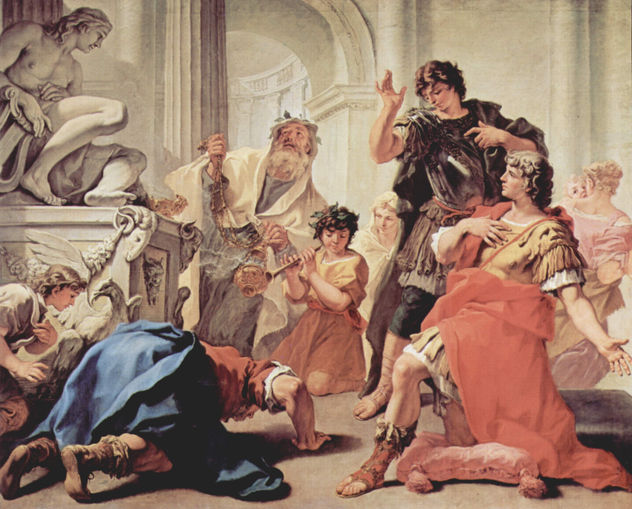 Lucio Junio Bruto besa el suelo ("Madre Tierra")
