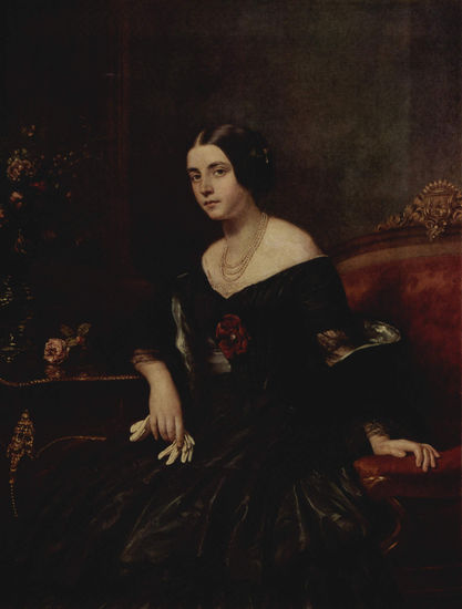 Portrait of a Lady in a Black Dress 