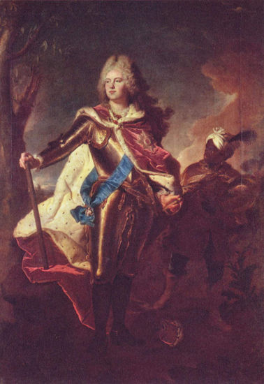 Porträt Friedrich Augusts II., Kurfürst von Sachsen als Kurprinz 