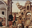 Griffoni Altar, predella panel, scene