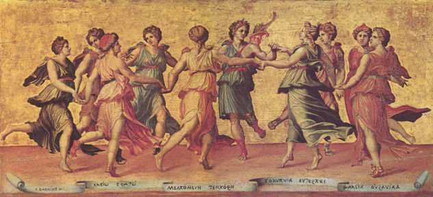 Dance of Apollo with the Muses 