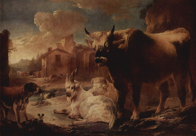 Landscape with Flock 