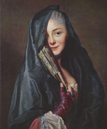 Dame mit Schleier (Porträt der Marie Suzanne Roslin) 