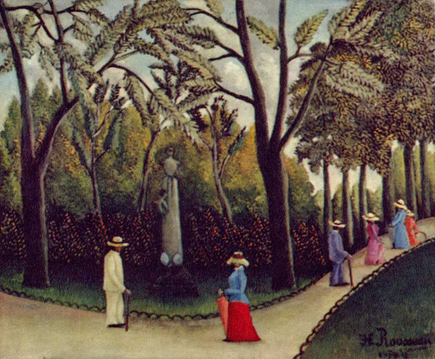 El monumento a Chopin en el Jardín de Luxemburgo