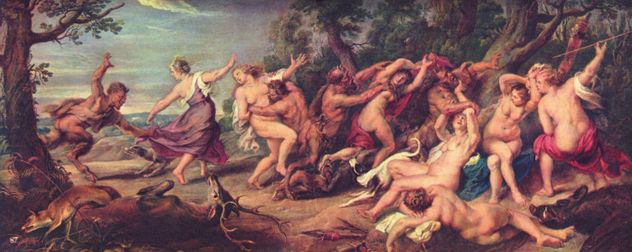 Diana and the Nymphs, Surprised by Fauns