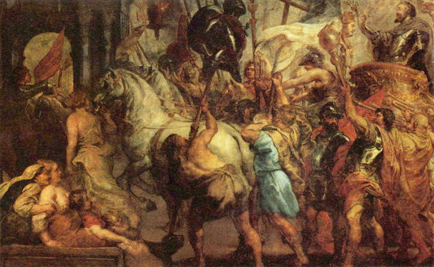 Ciclo de pinturas sobre la vida de Enrique IV para María de' Medici, reina de Francia en París, escena