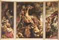 Kreuzaufrichtung, Triptych, Overall View, Scene from the Left