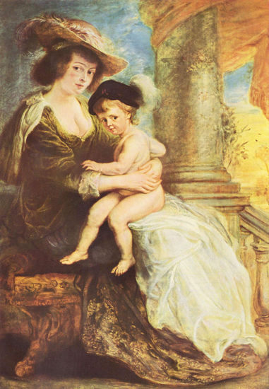 Portrait of Hélène Fourment with her Firstborn Frans 