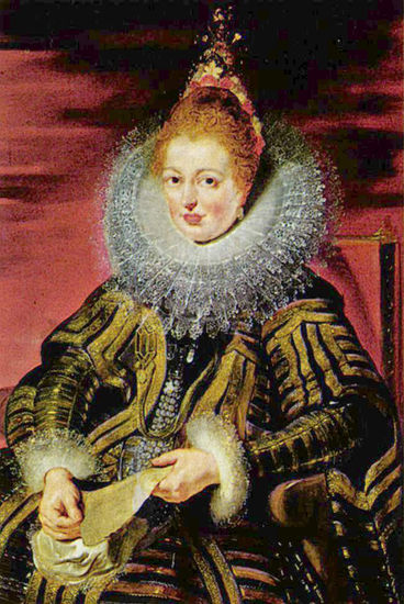 Portrait of the Infanta Isabella Clara Eugenia, Regent of the Southern Netherlands 