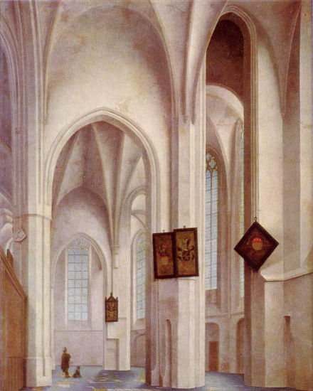 Interior de la iglesia de San Jacobo en Utrecht 