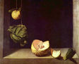 Still Life with Quince, Cabbage, Melon, and Cucumber