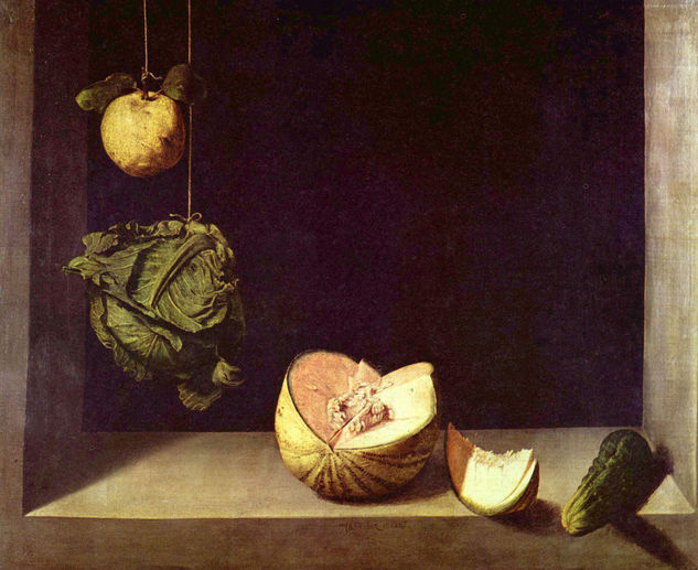 Still Life with Quince, Cabbage, Melon, and Cucumber 