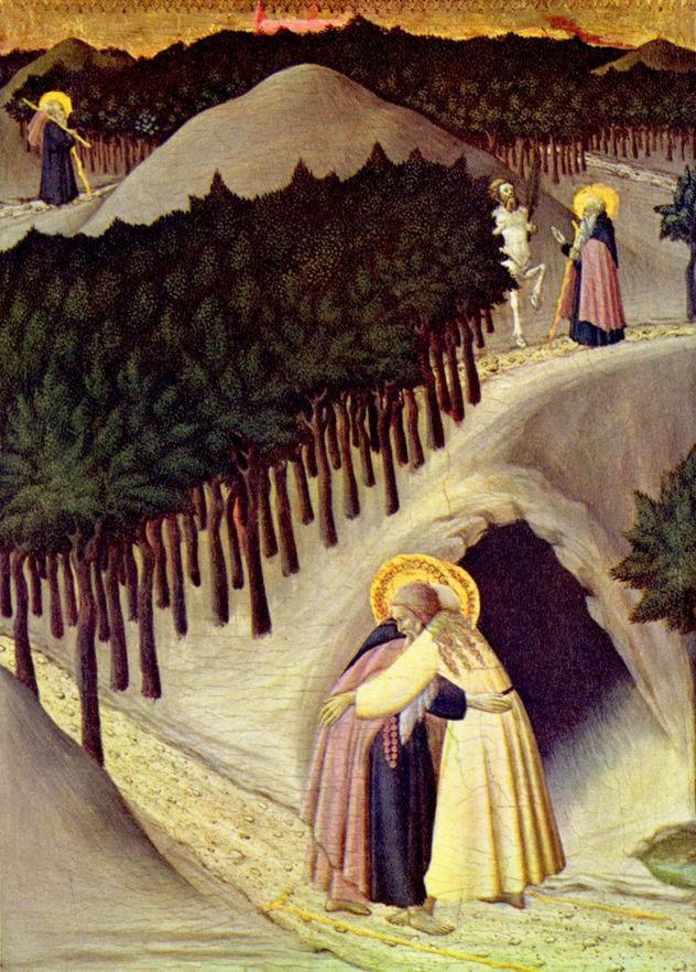El encuentro de San Antonio y San Pablo