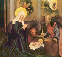María y altar de la...