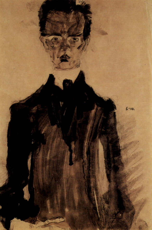 Autorretrato en vestidura negra